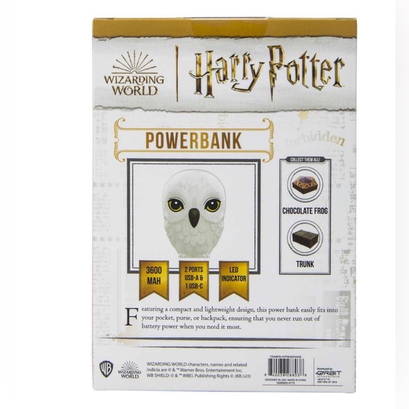 🔥Host Pick! 🔥 NWT! Harry Potter Power Bank, Hedwig owl shape. In unopened box. - Picture 11 of 11